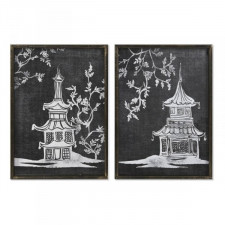 Obraz DKD Home Decor 50 x 2,8 x 70 cm Orientalny (2 Sztuk)