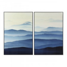 Obraz DKD Home Decor 80 x 2,5 x 120 cm Orientalny Góra (2 Sztuk)