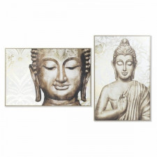 Obraz DKD Home Decor 83 x 4,5 x 122,5 cm Budda Orientalny (2 Sztuk)
