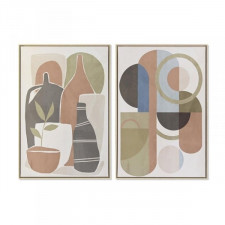 Obraz DKD Home Decor 84 x 4,5 x 123 cm Abstrakcyjny Skandynawski (2 Sztuk)