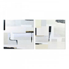 Obraz DKD Home Decor CU-179196 Abstrakcyjny 100 x 4 x 100 cm Loft (2 Sztuk)