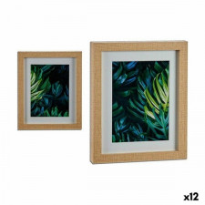 Obraz Kolor Zielony Szkło Płyta 23 x 3 x 28 cm (12 Sztuk)
