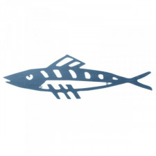 Obraz Ryba 74 x 22,5 cm Niebieski Metal