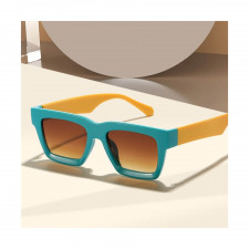 Okulary przeciwsłoneczne z filtrem UV400 STL39B Turkus/Żółty + akcesoria