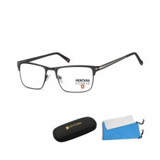 oprawki korekcyjne okulary optyczne prostokątne montana flex mm604 czarny + srebrny