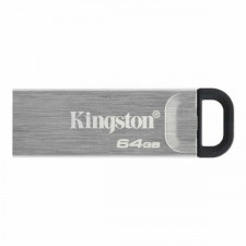 Pamięć USB Kingston DTKN/64GB Brelok Srebrzysty Czarny Srebro 64 GB