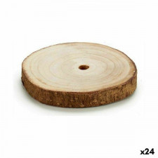 Pień Drewniany Dekoracyjny Brązowy 16 x 2 x 16 cm (24 Sztuk)