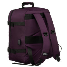 Plecak podróżny z portem USB Peterson PTN APP-0259 fioletowy