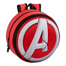 Plecak szkolny 3D The Avengers Czerwony Czarny Biały (31 x 31 x 10 cm)