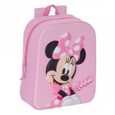 Plecak szkolny Minnie Mouse 3D Różowy 22 x 27 x 10 cm