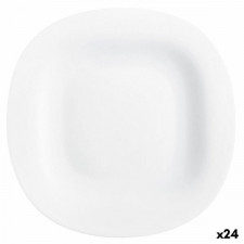 Plochá doska Luminarc Carine Biały Szkło (Ø 26 cm) (24 Sztuk)