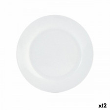 Plochá doska Quid Basic Ceramika Biały (Ø 27 cm) (12 Sztuk)
