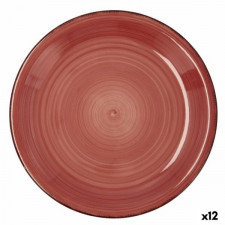 Plochá doska Quid Vita Ceramika Czerwony (Ø 27 cm) (12 Sztuk)