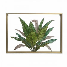 Płótno DKD Home Decor Tropikalny Liść roślin (80 x 3 x 60 cm)