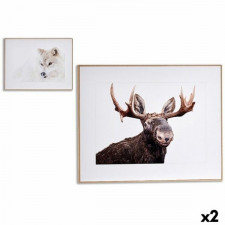 Płótno zwierzęta 61,5 x 3 x 81,5 cm (2 Sztuk)