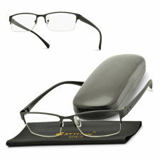 Plusy +1.50 Okulary korekcyjne żyłkowe prostokątne do czytania ST329