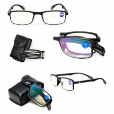 Plusy +2.00 Składane okulary korekcyjne do komputera i czytania Blue Light + Antyreflex ST335