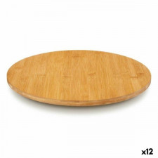 Podkładki na stół Obrotowy Okrągły Brązowy Bambus 40 x 3,4 x 40 cm (12 Sztuk)