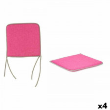 Poduszka na krzesło Różowy 38 x 2,5 x 38 cm (4 Sztuk)