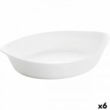Półmisek Kuchenny Luminarc Smart Cuisine Owalne Biały Szkło 28 x 17 cm (6 Sztuk)