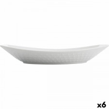 Półmisek Kuchenny Quid Gastro 30 x 14,5 x 6 cm Ceramika Biały (6 Sztuk)