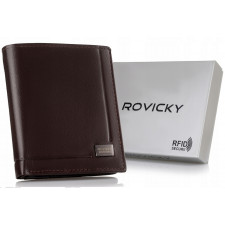 Portfel skórzany Rovicky PC-028-BAR brązowy