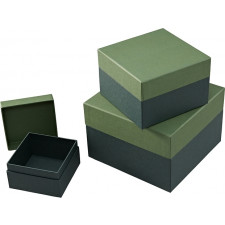 pudełka prezentowe natural affair zielone 3 szt.