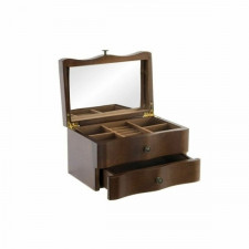 Pudełko na biżuterię DKD Home Decor 20 x 13 x 12 cm Brązowy Drewno MDF