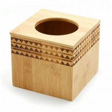 Pudełko na chusteczki DKD Home Decor Bambus 12,4 x 12,4 x 11 cm