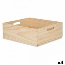 Pudełko ozdobne drewno sosnowe 35 x 14 x 40 cm (4 Sztuk)