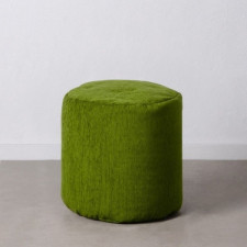 Puff Poliester Kolor Zielony 45 x 45 x 45 cm Akryl