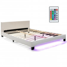 Rama łóżka z podświetleniem LED 210 x 145 x 66 cm