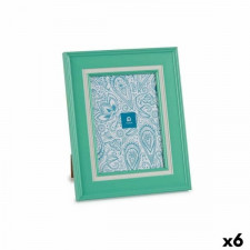 Ramka na Zdjęcia Szkło Kolor Zielony Plastikowy (23 x 28 x 2 cm) (6 Sztuk)