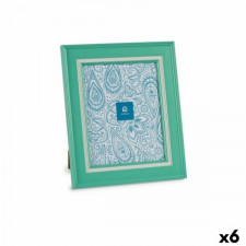 Ramka na Zdjęcia Szkło Kolor Zielony Plastikowy (6 Sztuk) (2 x 33 x 28 cm)