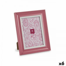 Ramka na Zdjęcia Szkło Różowy Plastikowy (6 Sztuk) (2 x 24 x 19 cm)