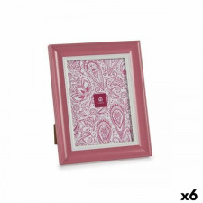 Ramka na Zdjęcia Szkło Różowy Plastikowy (6 Sztuk) (2 x 26 x 21 cm)