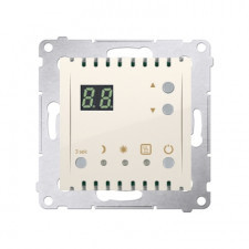 regulator temperatury z wyświetlaczem (czujnik wewnętrzny) kremowy