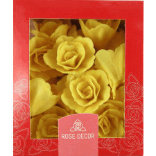 Róża chińska waflowa mała żółta 35 sztuk
