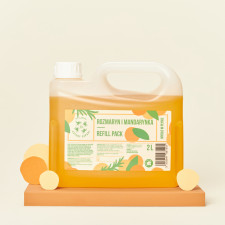 Rozmaryn i Mandarynka - Refill Pack - naturalne mydło w płynie