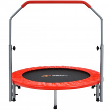 Składana mini trampolina fitness z regulowaną poręczą