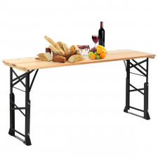 Składany drewniany stół piknikowy