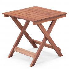 Składany drewniany stolik ogrodowy 46 x 46 x 45 cm