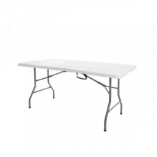 Składany stolik Biały HDPE 120 x 60 x 74 cm