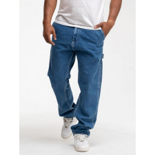 spodnie jeansowe męskie niebieskie carhartt wip ruck single knee
