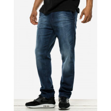 Spodnie Jeansowe Straight Sprane Ciemne Niebieskie SSG Premium Classic