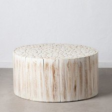 Stolik AKAR drewno tekowe 90 x 90 x 45 cm