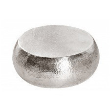 stolik kawowy orient 80 cm srebrny aluminium