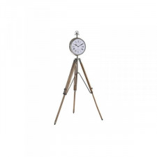 Stolné hodiny DKD Home Decor 22 x 40 x 80 cm Naturalny Srebrzysty Aluminium Tripod Drewno mango Trad