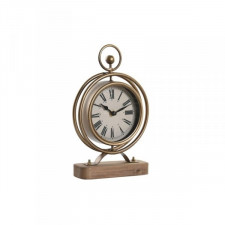 Stolné hodiny DKD Home Decor Złoty Żelazo Drewno MDF Tradycyjny 16,5 x 5,5 x 27 cm