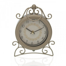 Stolné hodiny Versa Beżowy Wielokolorowy Metal 25 x 19 x 4,5 cm